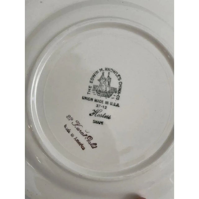 Vintage 22 Karat Gold China Dessert Plates- Set of 5 For Sale In Chicago - Image 6 of 10