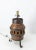Hub table lamp made with a part of an old wheel Elm and wrought iron French circa 1960 Good condition This can be re-wired...