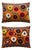 Folk Art Suzani Lumbar Pillow Cover 20'' X 26'' - Set of Two For Sale