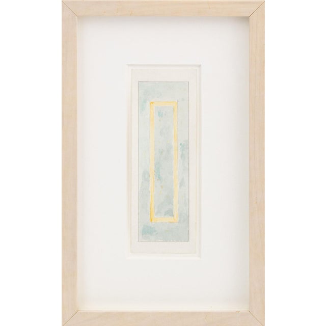 Joseph L. Gardella (American, XX-XXI), Pair of Minimalist Compositions, Watercolor and Pencil on Paper, Estate of Joseph...