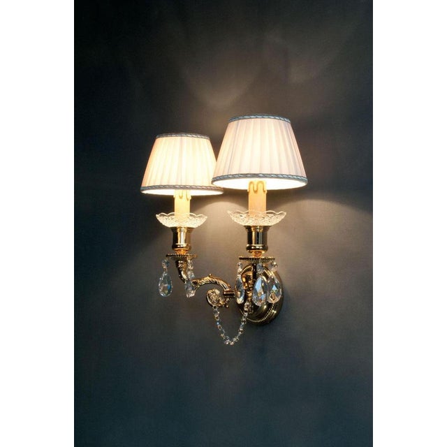 Gold Palace 3 Lights Wall Sconce in Gold Plate by Aggiolight For Sale - Image 8 of 11