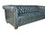 English 1960s Distressed Olive Green Chesterfield Leather Sofa With Tufted Back & Bun Feet For Sale - Image 3 of 11