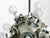 Space Age Atomic Metal Ceiling Lamp with 12 Glass Spheres in Light Gray from Kaiser Leuchten For Sale - Image 12 of 13
