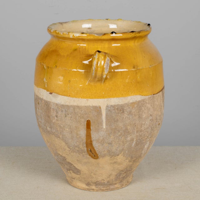 Ceramic French Terracotta Vase or Pot À Confit 13.25"High For Sale - Image 7 of 11