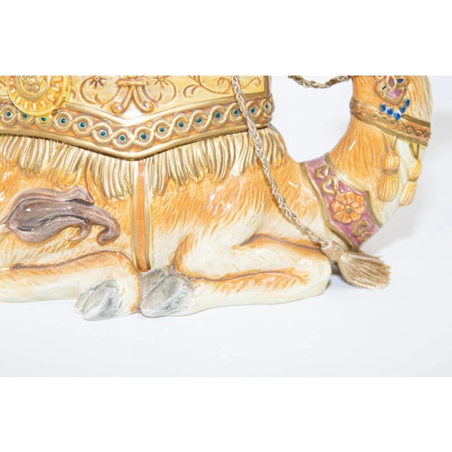 Porcelain Resting Arabian Camel by Fitz and Floyd For Sale - Image 9 of 13