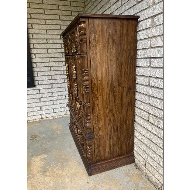 1970s Vintage Spanish Revival Chest of Drawers For Sale In Atlanta - Image 6 of 13