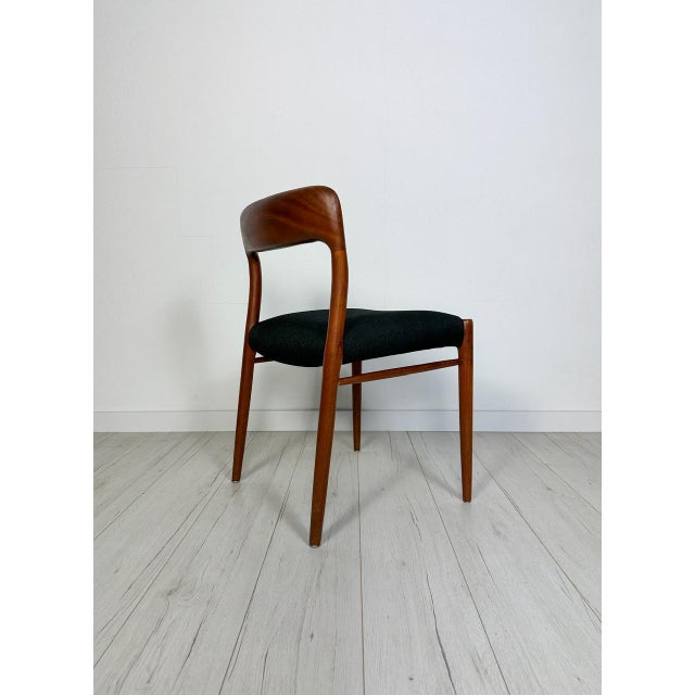 Vintage Danish Teak No. 75 Dining Chairs by Niels O. Møller for J. L. Møller, 1950s, Set of 6 For Sale - Image 13 of 14