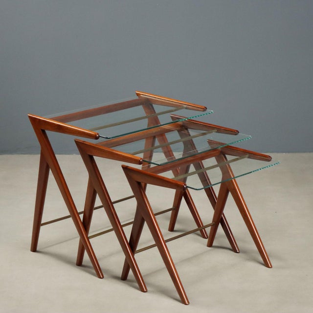 Nesting Coffee Tables, 1950s, Set of 3 For Sale - Image 11 of 11