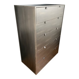 Restoration Hardware Metal Dresser For Sale