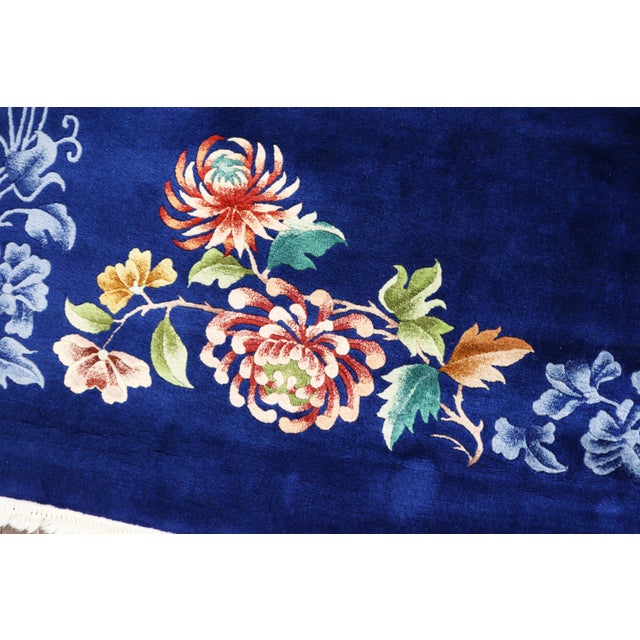 Antique Art Deco Chinese Carpet, Wedding Carpet For Sale In Chicago - Image 6 of 9