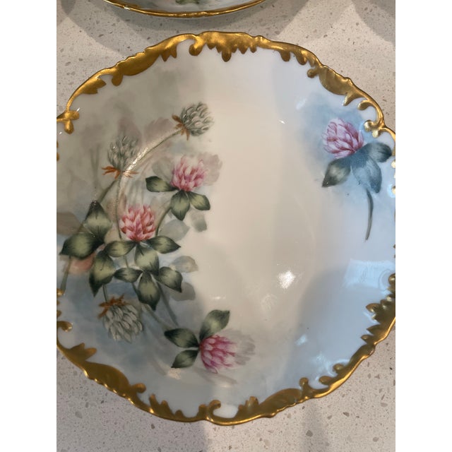 Set of Six Antique Dessert Plates by T&V For Sale - Image 6 of 8