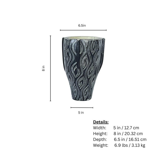 African Hand Carved Soapstone Vase For Sale In Miami - Image 6 of 6
