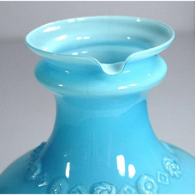 Italian Glass Vase from Empoli, 1950s For Sale - Image 7 of 9