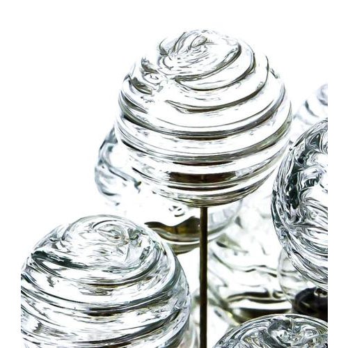 Metal 1960s Doria Sputnik Flush Mount Murano 12 Glass Balls & Brass, Germany For Sale - Image 7 of 11