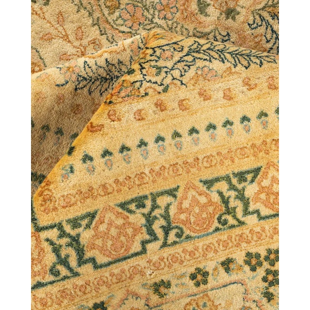 Textile Mogul, One-of-a-Kind Hand-Knotted Area Rug in Ivory, 9' 1" x 12' 1" For Sale - Image 7 of 8