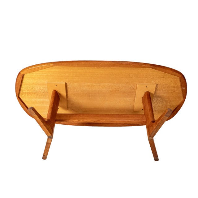 Vintage Solid Teak Danish Modern Coffee Table Nordic Furniture of Ontario MCM For Sale - Image 10 of 14