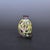 Copper Enamel Snuff Bottle, Hand Painted Crane & Peach Motifs For Sale - Image 9 of 9
