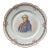 19th-Century French Sèvres-Style Porcelain Portrait Plate of Louis XVI For Sale