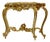 Antique Louis Philippe Italian Giltwood Console Table with Red Marble Top, 19th Century For Sale