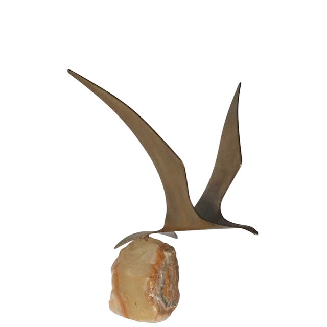 Metal Brutalist Seagull Sculpture by Jere 1980 For Sale - Image 7 of 11