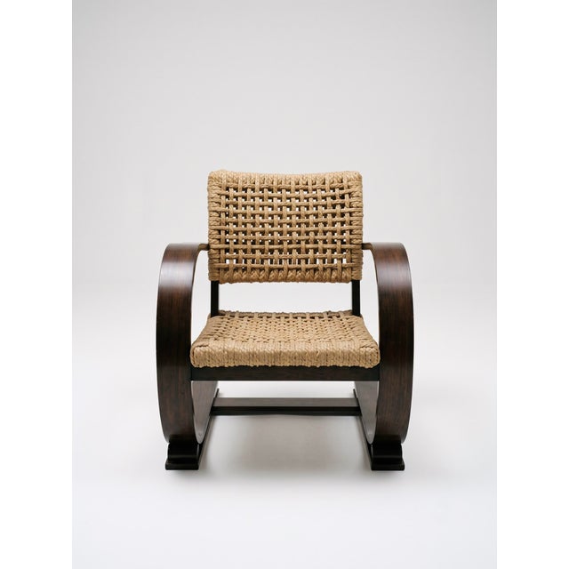 Armchairs by Adrien Audoux and Frida Minnet for Vibo Vesoul, 1950s, Set of 2 For Sale - Image 4 of 5