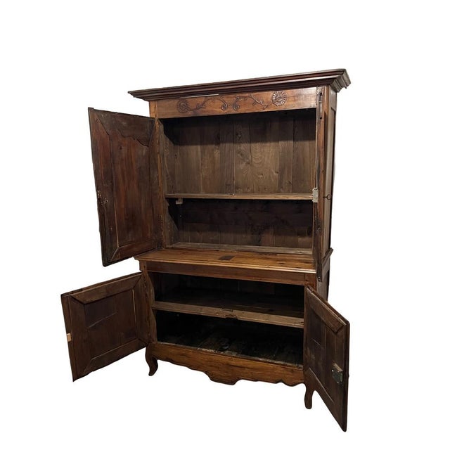 Antique Walnut Farm Buffet For Sale - Image 10 of 12