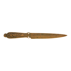 Marshall Field & Co. Antique Viking Bronze Letter Opener, Circa 1910
