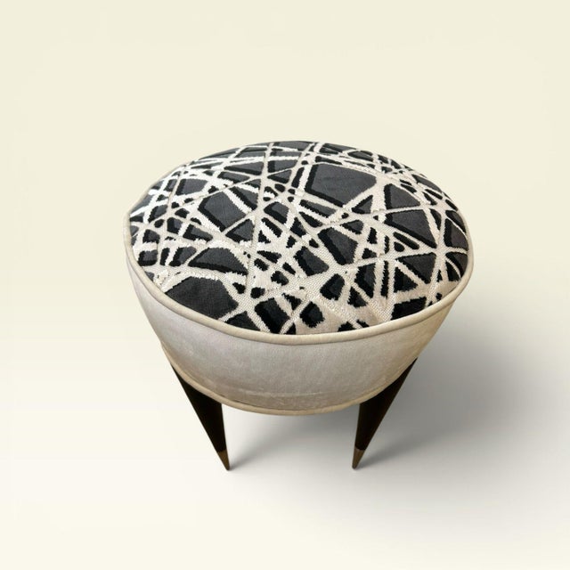 Mid-Century Modern Italian Stools, 1950, Set of 2 For Sale - Image 4 of 7