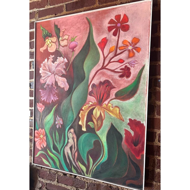 Mid-Century Modern Eden #1 Modernist Oil on Canvas by Elliott Twery For Sale - Image 3 of 8