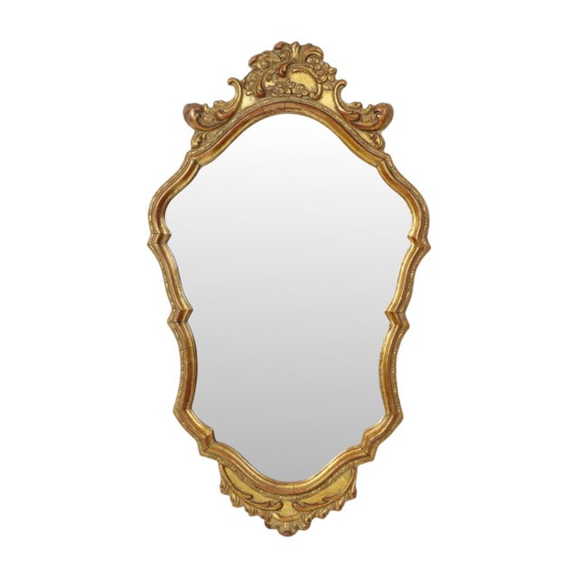 Mid-Century Gold Leaf Mirror by Deknudt, 1950s For Sale - Image 14 of 14