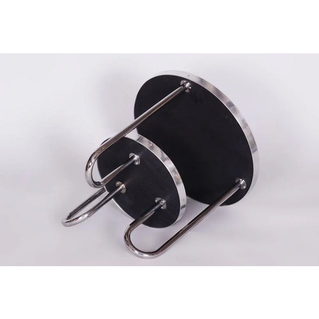 Small Czech Yellow Bauhaus Table in Chrome from Kovona, 1930s For Sale - Image 6 of 11