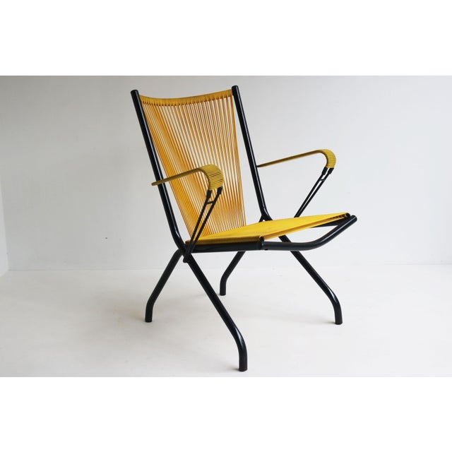 Foldable Lounge Chair by Andre Monpoix for Meubles TV, France, 1950 For Sale - Image 6 of 12