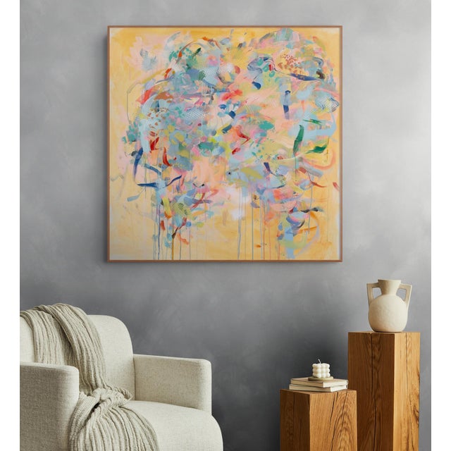 Gina Werfel creates dynamic, rhythmic compositions that explore the interplay of vivid color, lyrical gesture, and complex...