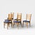 Late 20th Century Set of Six Mid-Century Modern Ladderback Dining Chairs With New Upholstery For Sale - Image 5 of 18