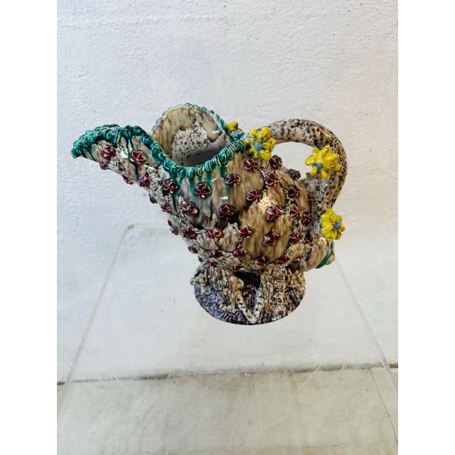 Ceramic Vintage Fratelli Fanciullacci Sea Shell Pitcher For Sale - Image 7 of 10