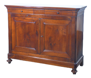 Charles X Buffet in Walnut Wood, 1800