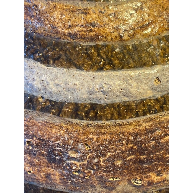 Vintage Artisan Mid Century Ceramic American Pottery Vase For Sale - Image 10 of 12