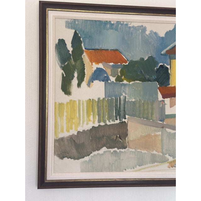 Alex Öberg, Moving Geometry, 1970s, Oil on Canvas, Framed For Sale - Image 13 of 14