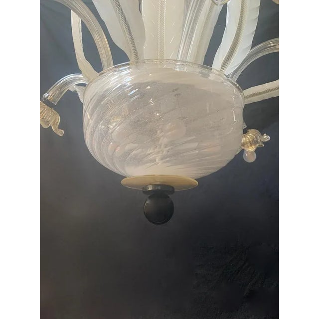 Murano Glass Chandelier attributed to Gianni Seguso, Italy, 1960s For Sale - Image 3 of 9