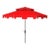 Outdoor Zimmerman 9ft Double Top Market Umbrella - Red/White Trim For Sale