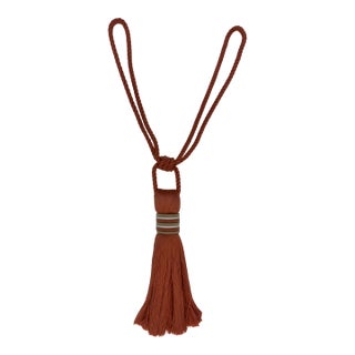 Samuel & Sons Cabana Single Tassel Tieback in Color 08 Melon For Sale