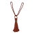 Samuel & Sons Cabana Single Tassel Tieback in Color 08 Melon For Sale