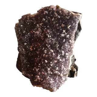 Turkish Black Amethyst Crystal Geod For Sale