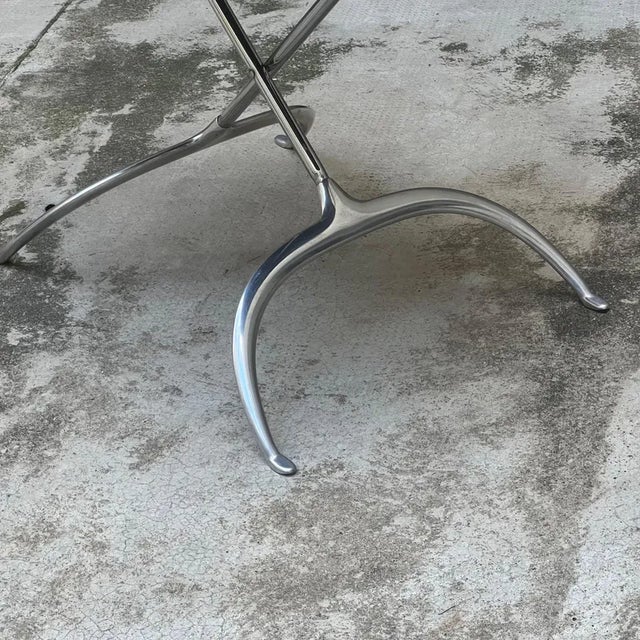 Metal Leopoldo Coffee Table attributed to A. Citterio & G.O. Löw for Kartell, Italy, 1990s For Sale - Image 7 of 10