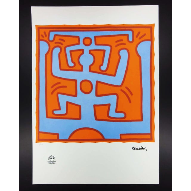 After Keith Haring, Figurative Composition, 1990s, Limited Edition Lithograph For Sale - Image 8 of 8