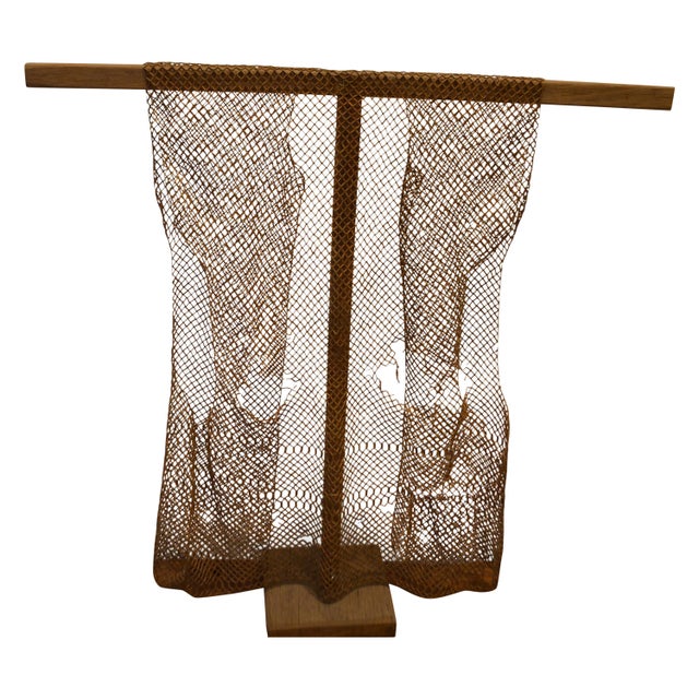 Stunning handmade antique bamboo wood vest from Mentawai. Perfection is imperfection. This ‘rompi’ otherwise known as a...