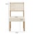 Coastal Coastal Cream Chair Set of Two (Dining/Extra Seating) For Sale - Image 3 of 7