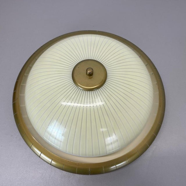 Round Metal Wall Light by Gio Ponti, 1950s For Sale - Image 11 of 18