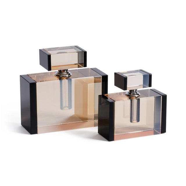 A sophisticated accent for any vanity or dresser, this decorative perfume bottle is crafted from borosilicate glass with...