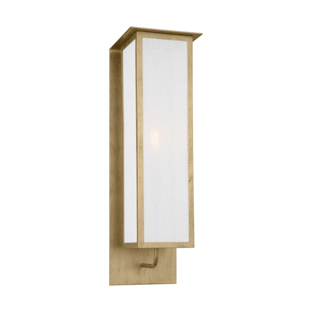 Transitional Thom Filicia by Visual Comfort Studio Dresden 1-Light Large Sconce in Coastal Gild For Sale - Image 3 of 6